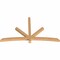Ekena Millwork Alberta Smooth Timber Gable Bracket, Western Red Cedar, 84"W x 49"H x 3 1/2"D x 3 1/2"F, 14/12 Pitch GBW084X49X0404ALB00SWR - alternate 5